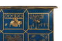 GINER Y COLOMER Commode à 9 tiroirs Bleu et doré